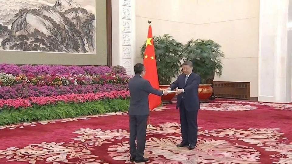 New Vietnamese Ambassador presents credentials to Chinese President